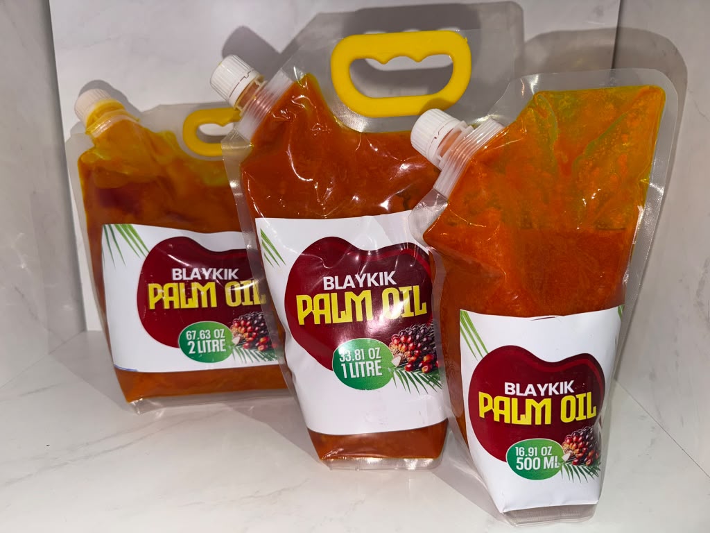 Blaykik Palm Oil packs in multiple sizes